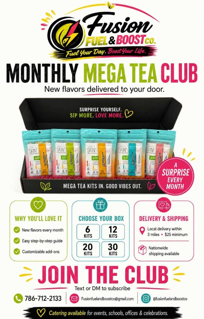 Monthly Mega Tea Club — Fusion Fuel & Boost Co.